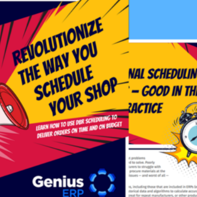 Genius ERP ebook scheduling